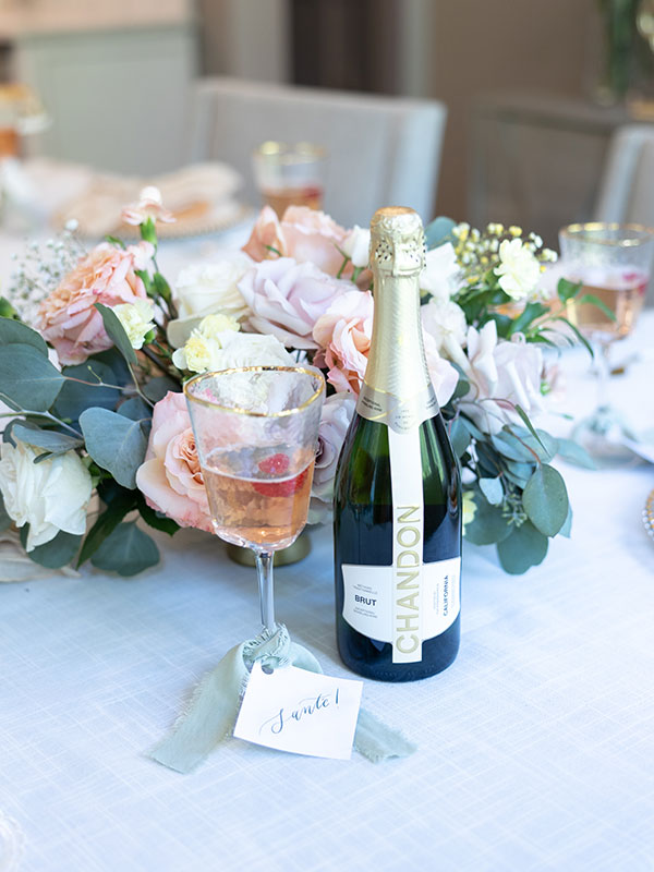 Effortless Bridal or Baby Shower Cocktail with Prosecco Bottle