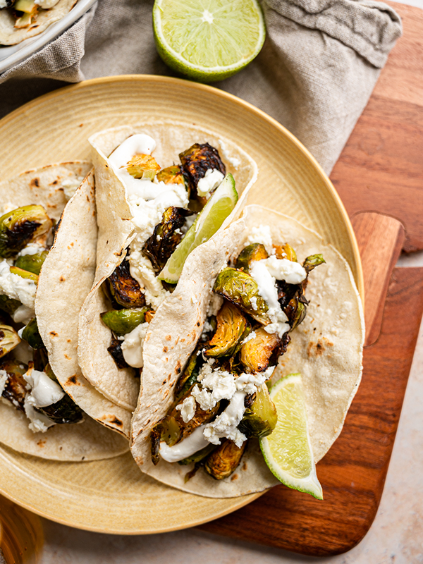 Spicy Brussels Sprouts Tacos