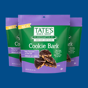 Tate's Bake Shop Cookie Bark and Vegan Chocolate Chip Cookies