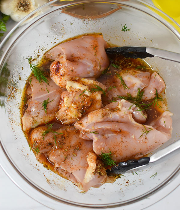 Raw Chicken in Marinade
