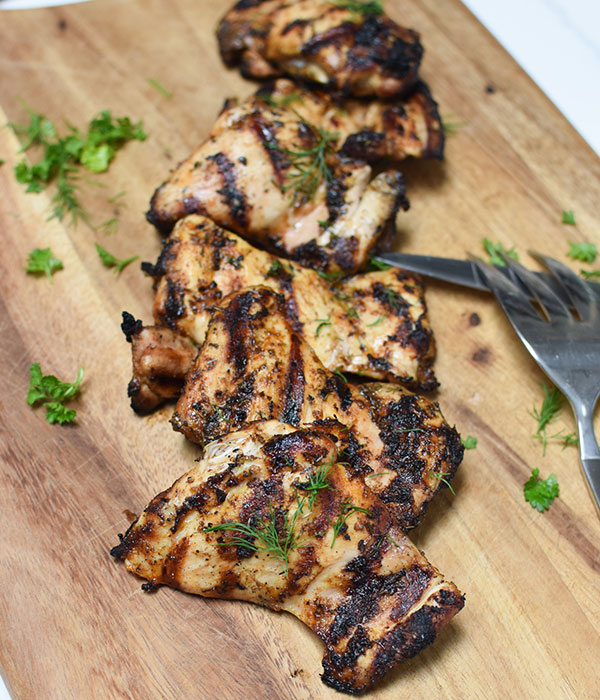 Grilled Chicken on Cutting Board