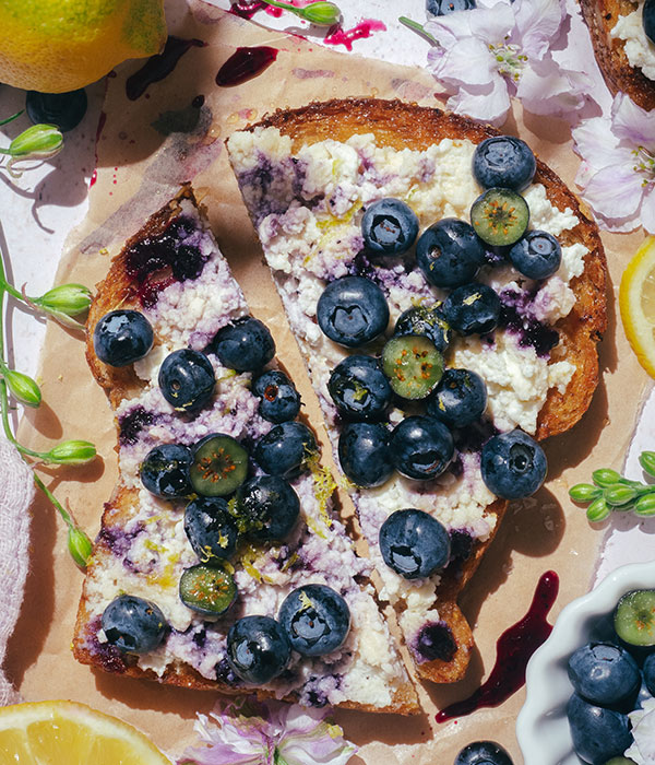 Blueberry Ricotta Toast