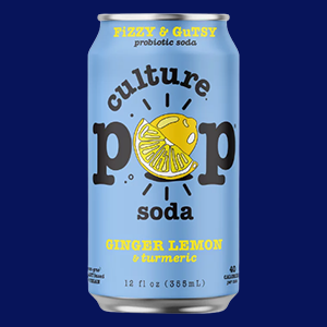 Culture Pop Ginger Lemon and Turmeric Soda