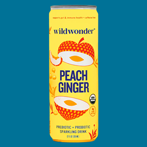 Wildwonder Peach Ginger Sparkling Drink