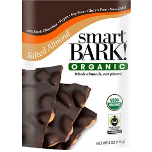 smartBARK! Organic Dark Chocolate Salted Almond Bag