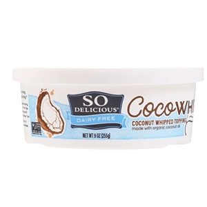 So Delicious Dairy Free CocoWhip Whipped Topping in Packaging