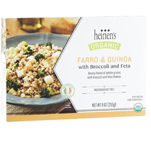 Heinen's Frozen Farro and Quinoa Entree with Broccoli and Feta Box