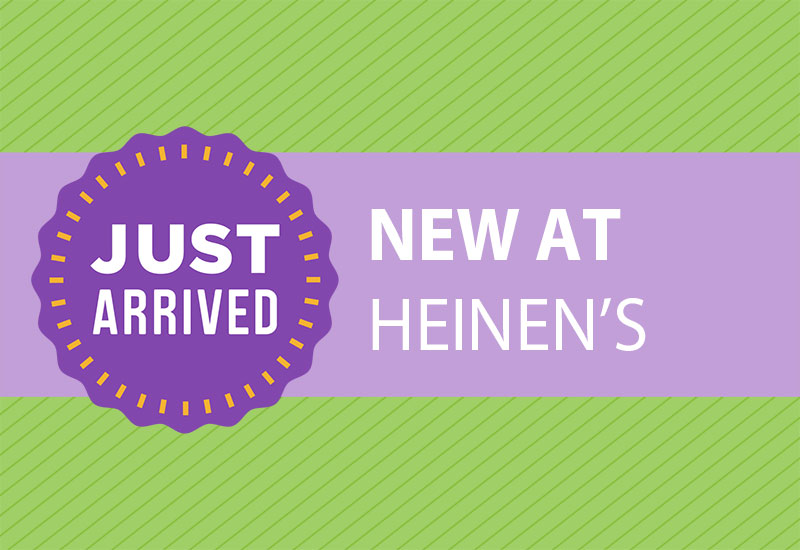 Heinen's Lavender and Lime Green Just Arrived New Product Graphic