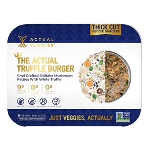 A Package of The Actual Veggies Truffle Burger