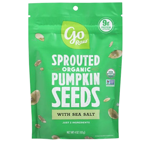 A Bag of Go Raw Sprouted Organic Pumpkin Seeds