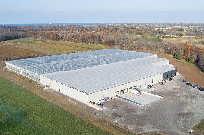Exterior Birds-Eye Photo of the Floral Pack Plant
